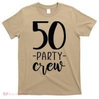 50th Birthday Crew 50 Party Group Friends T-Shirt thumb 0