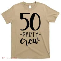 50th Birthday Crew 50 Party Group Friends T-Shirt thumb 0