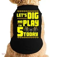5th Birthday Construction Doggie Tank thumb 0