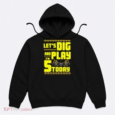 5th Birthday Construction Hoodie