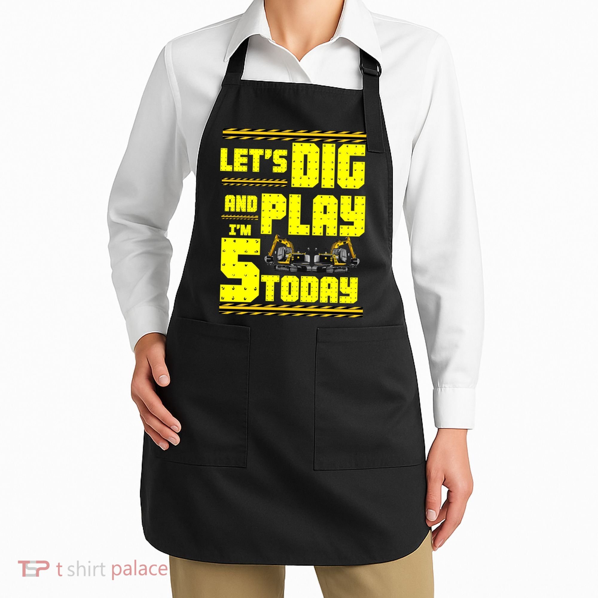 5th Birthday Construction Apron