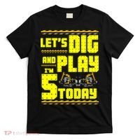 5th Birthday Construction T-Shirt thumb 0