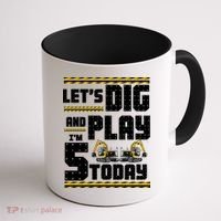 5th Birthday Construction Coffee Mug thumb 1