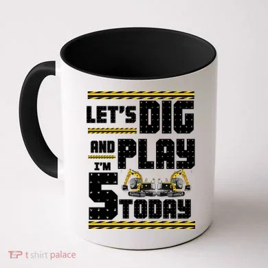 5th Birthday Construction Coffee Mug