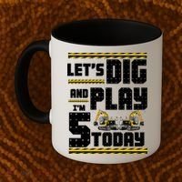 5th Birthday Construction Coffee Mug thumb 2