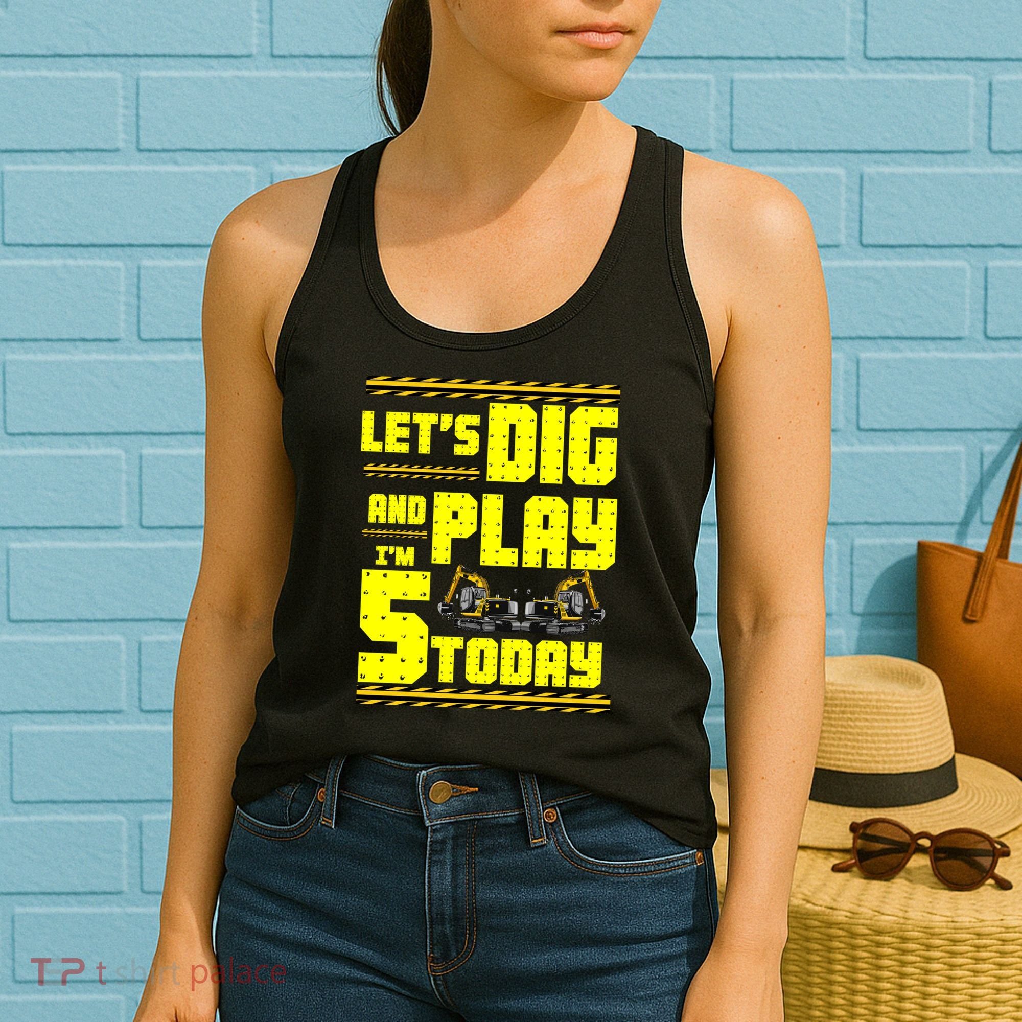 5th Birthday Construction Women's Tank Top