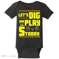 5th Birthday Construction Baby Bodysuit thumb 0