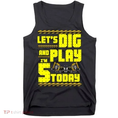 5th Birthday Construction Tank Top