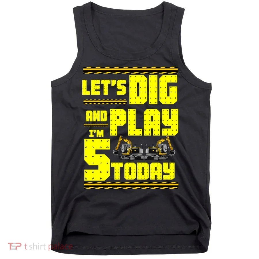 5th Birthday Construction Tank Top