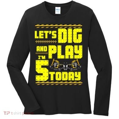 5th Birthday Construction Women's Long Sleeve Shirt