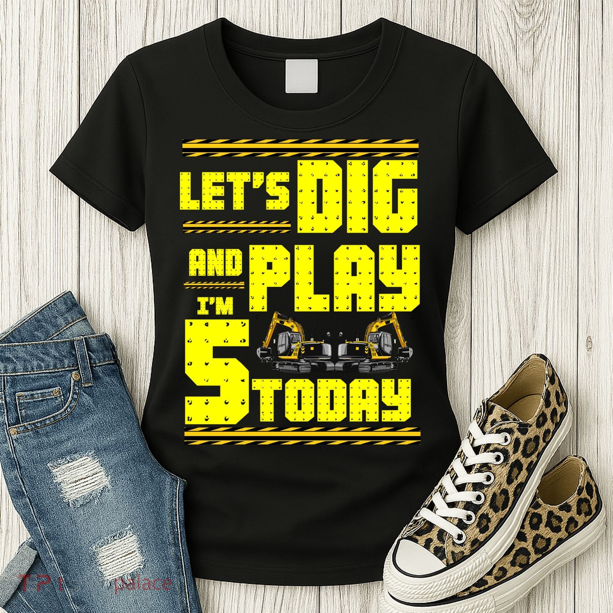 5th Birthday Construction Women's T-Shirt
