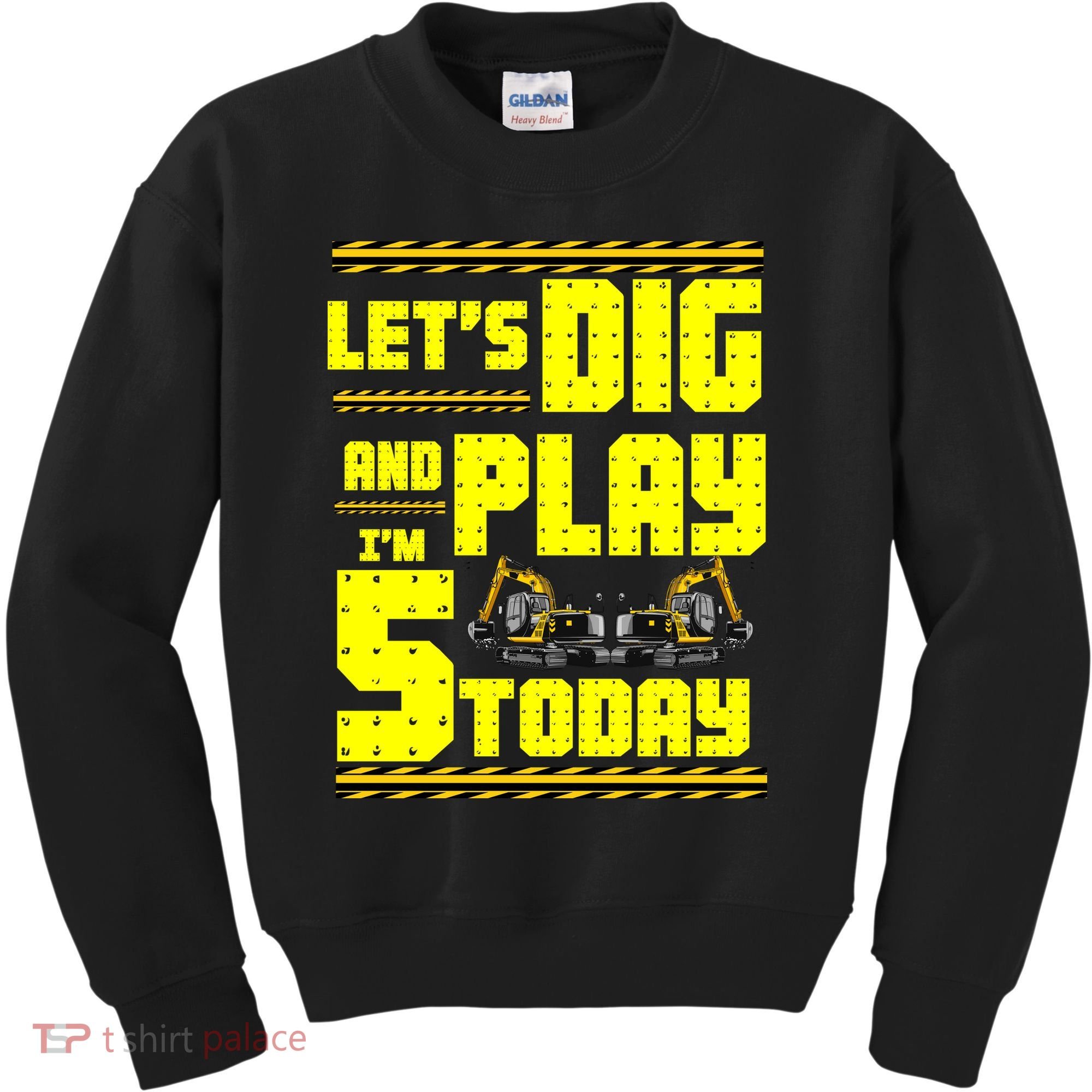 5th Birthday Construction Kids Sweatshirt