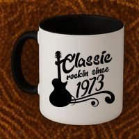 50th Birthday Classic Rockin Since 1973 Coffee Mug thumb 2