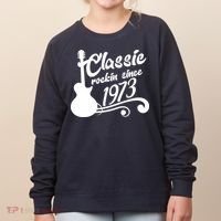 50th Birthday Classic Rockin Since 1973 Women's Sweatshirt thumb 0