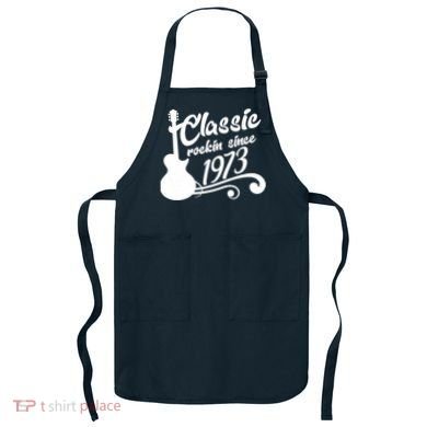 50th Birthday Classic Rockin Since 1973 Apron