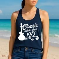 50th Birthday Classic Rockin Since 1973 Women's Tank Top thumb 2
