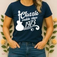 50th Birthday Classic Rockin Since 1973 Women's T-Shirt thumb 2
