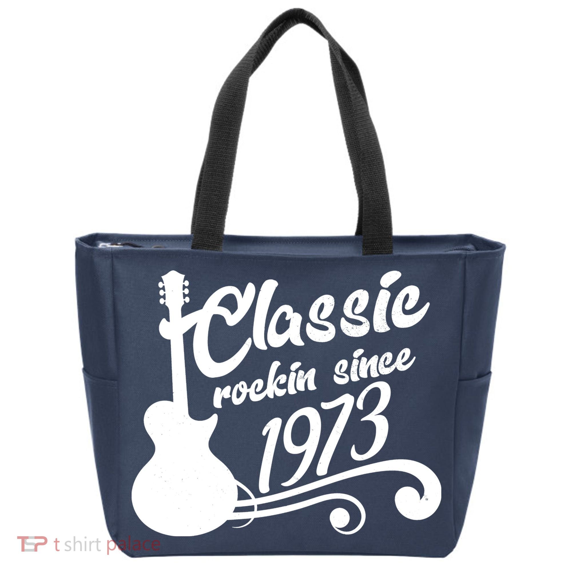 50th Birthday Classic Rockin Since 1973 Tote Bag