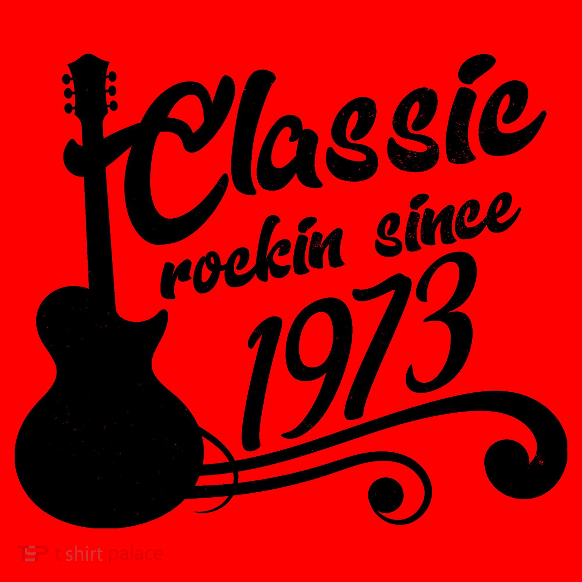 50th Birthday Classic Rockin Since 1973 Santa Hat