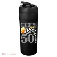 50th Birthday Cheers And Beers To 50 Years 24oz Duet Stainless Steel Tumbler thumb 3