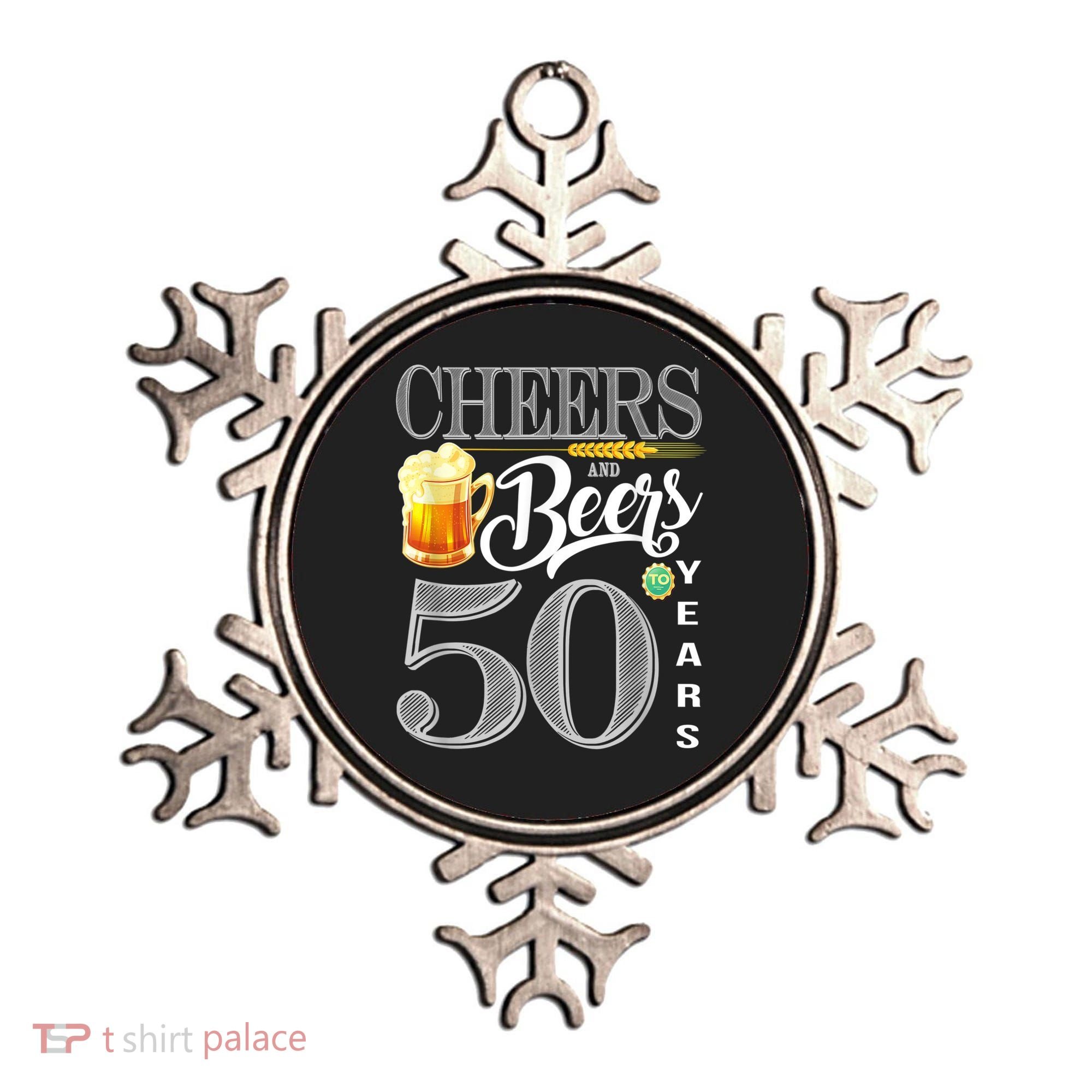 50th Birthday Cheers And Beers To 50 Years Ornament