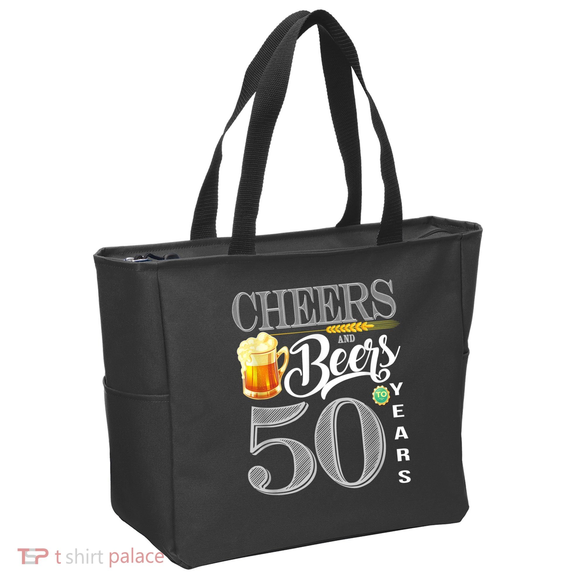 50th Birthday Cheers And Beers To 50 Years Tote Bag