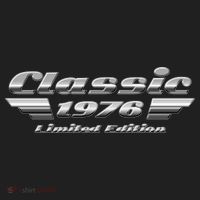 50th Birthday Classic 1976 Limited Edition Metallic Chrome Birthday Women's Dry Zone Grid Polo thumb 2
