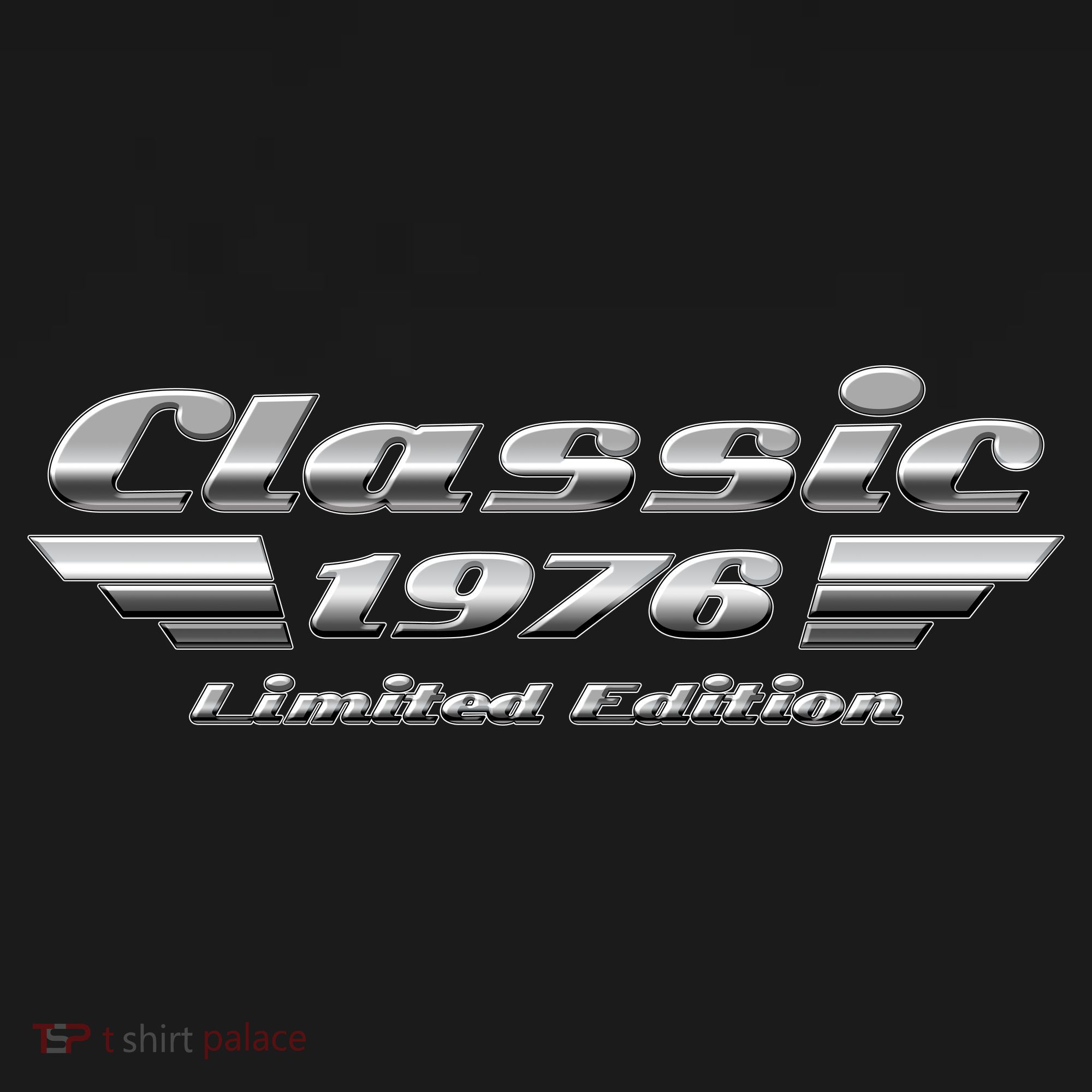 50th Birthday Classic 1976 Limited Edition Metallic Chrome Birthday Women's Hoodie