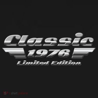 50th Birthday Classic 1976 Limited Edition Metallic Chrome Birthday Ornament