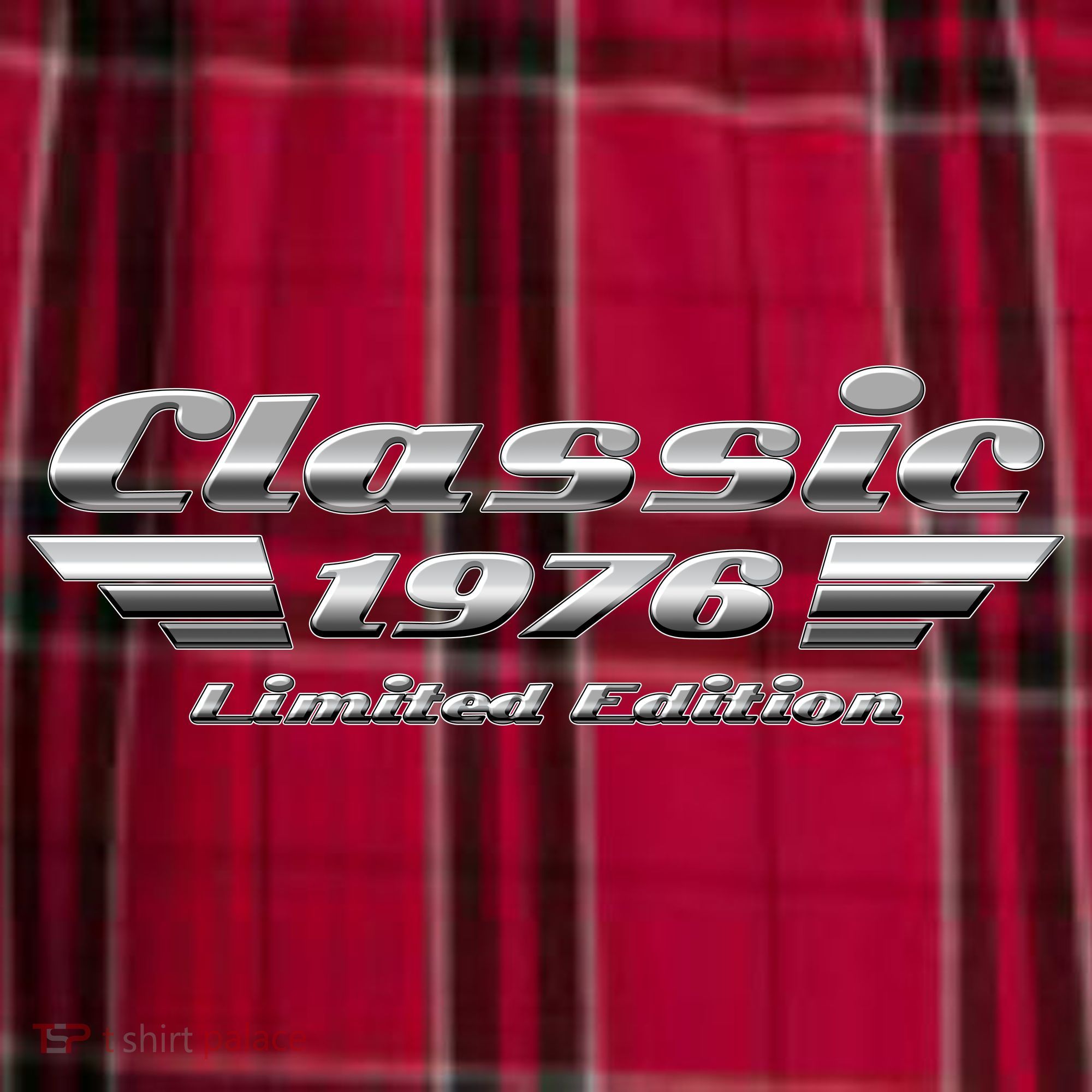 50th Birthday Classic 1976 Limited Edition Metallic Chrome Birthday Women's Flannel Plaid Pajama Pants