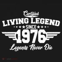 50th Birthday Certified Living Legend Since 1976 Legends Never Die Women's Hoodie thumb 2