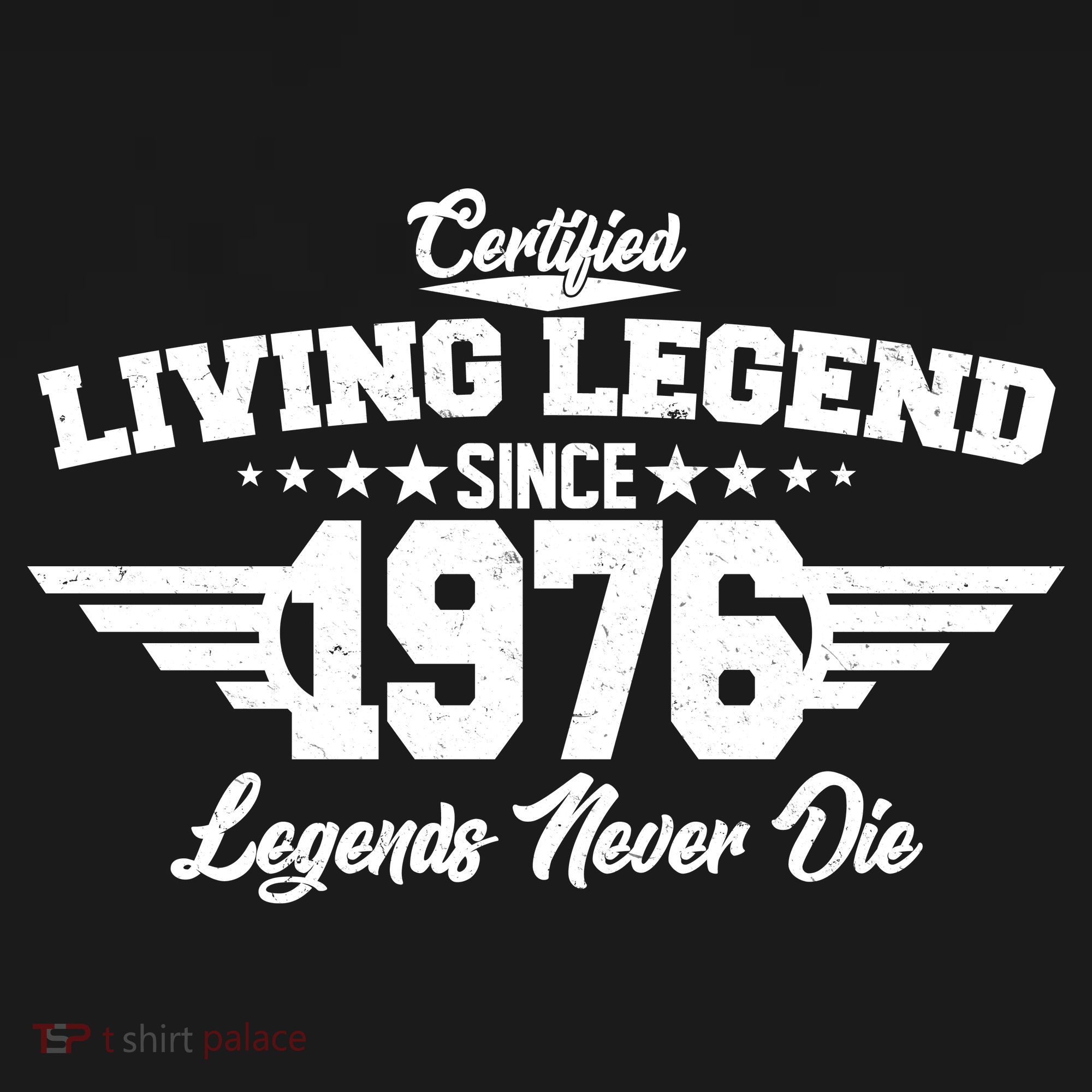 50th Birthday Certified Living Legend Since 1976 Legends Never Die Women's Hoodie