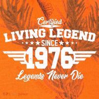 50th Birthday Certified Living Legend Since 1976 Legends Never Die Kati Licensed 12" Camo Cuffed Beanie thumb 2