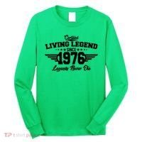 50th Birthday Certified Living Legend Since 1976 Legends Never Die Long Sleeve Shirt thumb 0