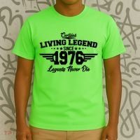 50th Birthday Certified Living Legend Since 1976 Legends Never Die T-Shirt thumb 3