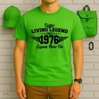 50th Birthday Certified Living Legend Since 1976 Legends Never Die T-Shirt thumb 6