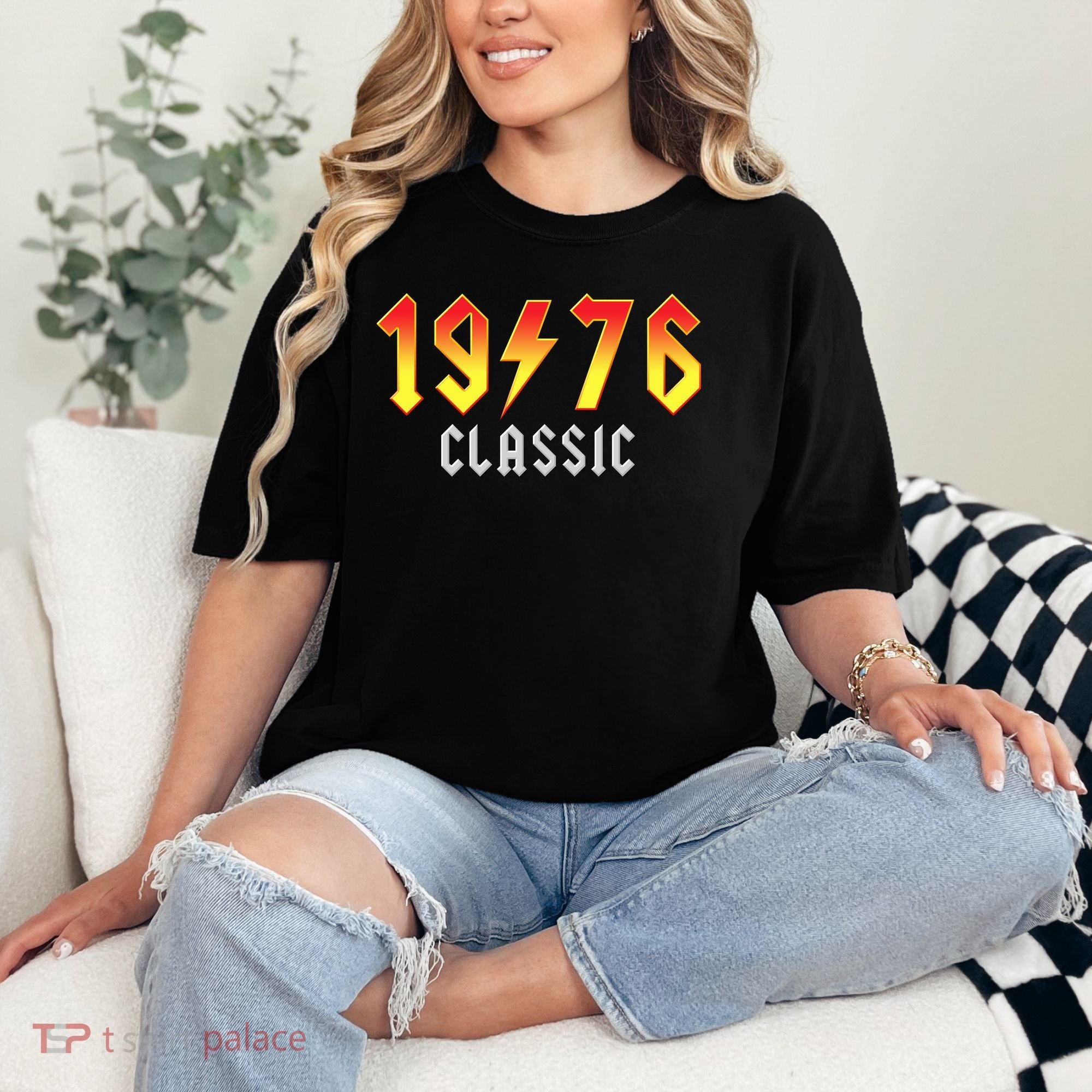 50th Birthday Classic 1976 Retro Rock Band Comfort Colors T-Shirt