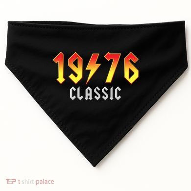 50th Birthday Classic 1976 Retro Rock Band USA-Made Doggie Bandana