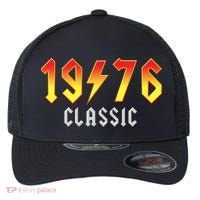 50th Birthday Classic 1976 Retro Rock Band Flexfit Unipanel Trucker Cap thumb 0