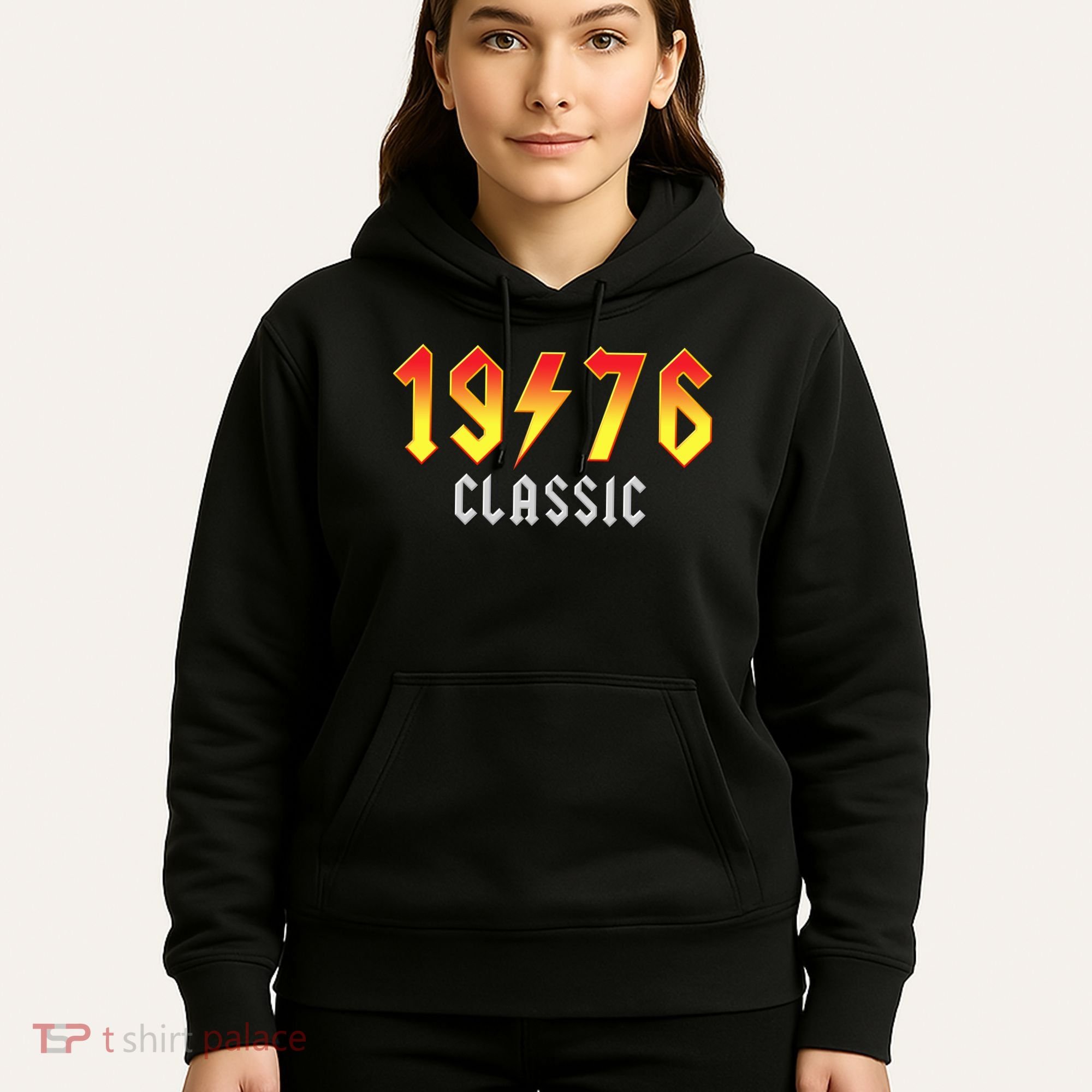 50th Birthday Classic 1976 Retro Rock Band Hoodie