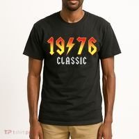 50th Birthday Classic 1976 Retro Rock Band Tall T-Shirt thumb 2
