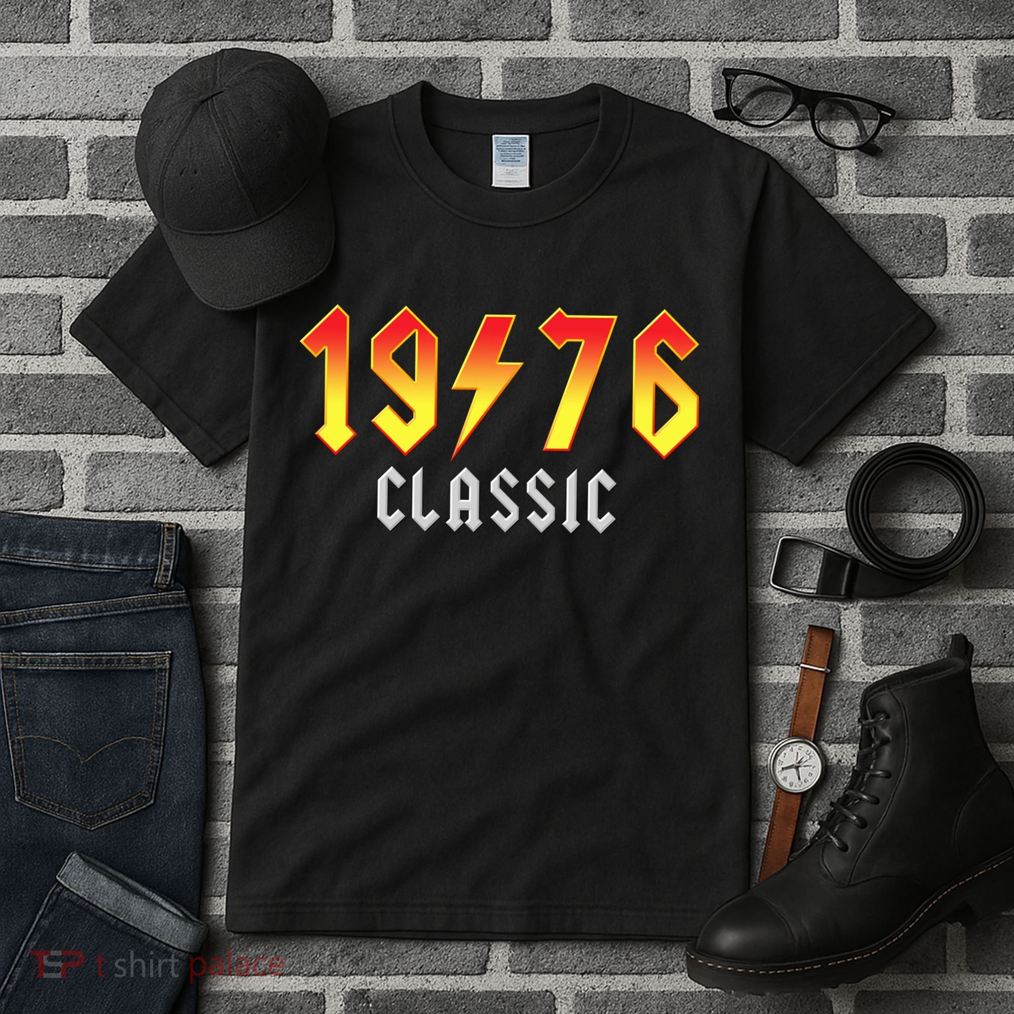 50th Birthday Classic 1976 Retro Rock Band Tall T-Shirt
