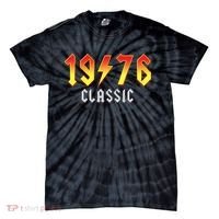 50th Birthday Classic 1976 Retro Rock Band Tie-Dye T-Shirt thumb 0