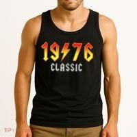 50th Birthday Classic 1976 Retro Rock Band Tank Top thumb 3