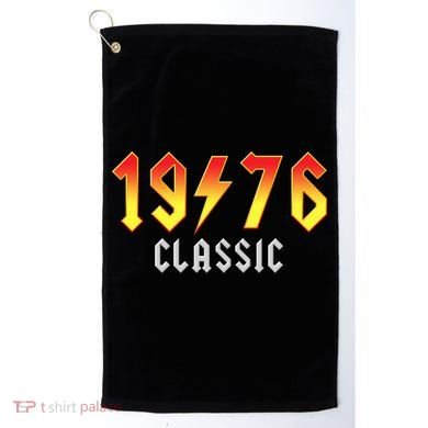 50th Birthday Classic 1976 Retro Rock Band Golf Towel