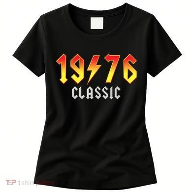 50th Birthday Classic 1976 Retro Rock Band Women's T-Shirt
