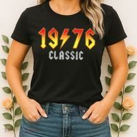 50th Birthday Classic 1976 Retro Rock Band Women's T-Shirt thumb 2