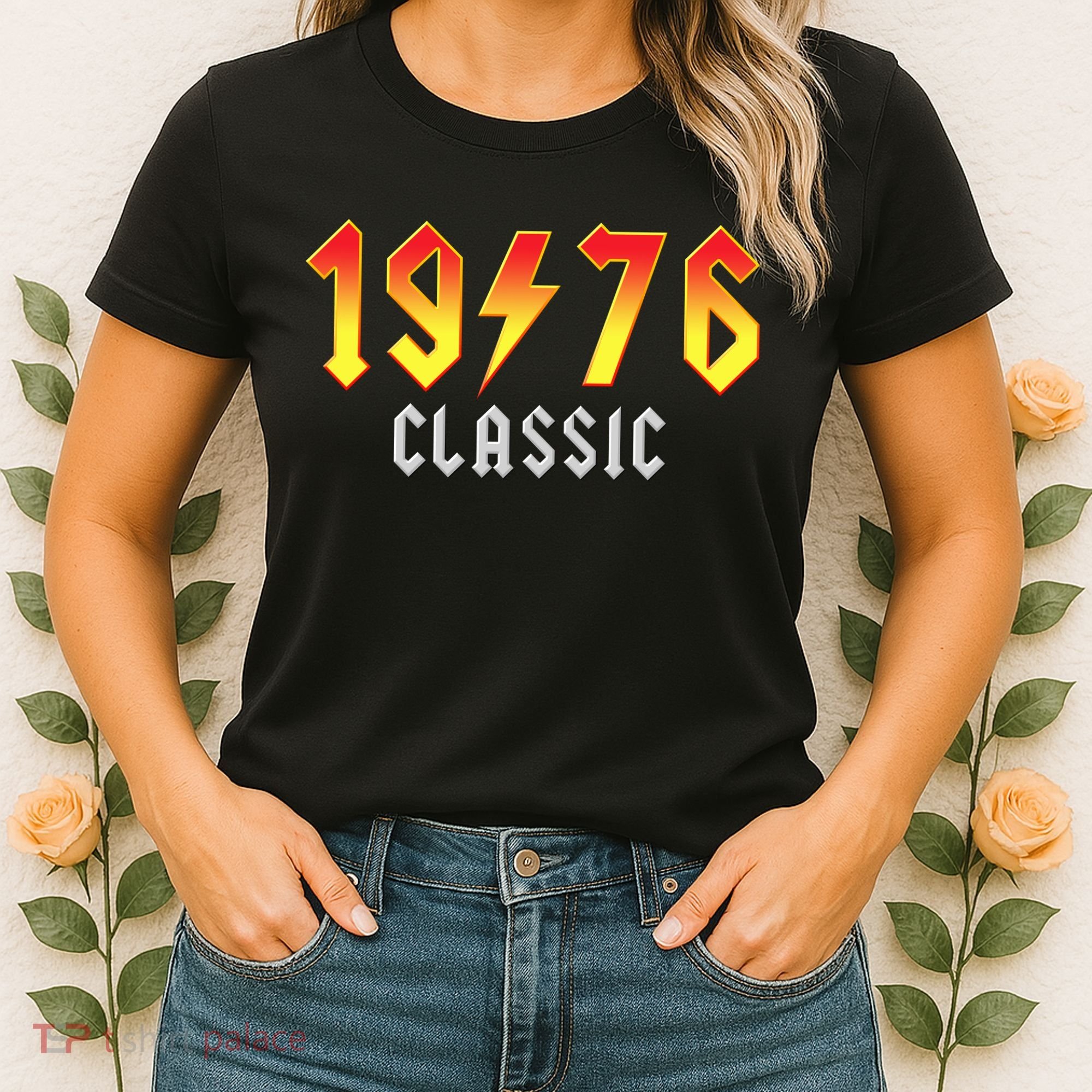 50th Birthday Classic 1976 Retro Rock Band Women's T-Shirt