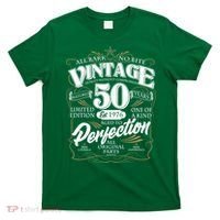50th Birthday Est 1976 All Bark No Bite Vintage Birthday  T-Shirt thumb 0