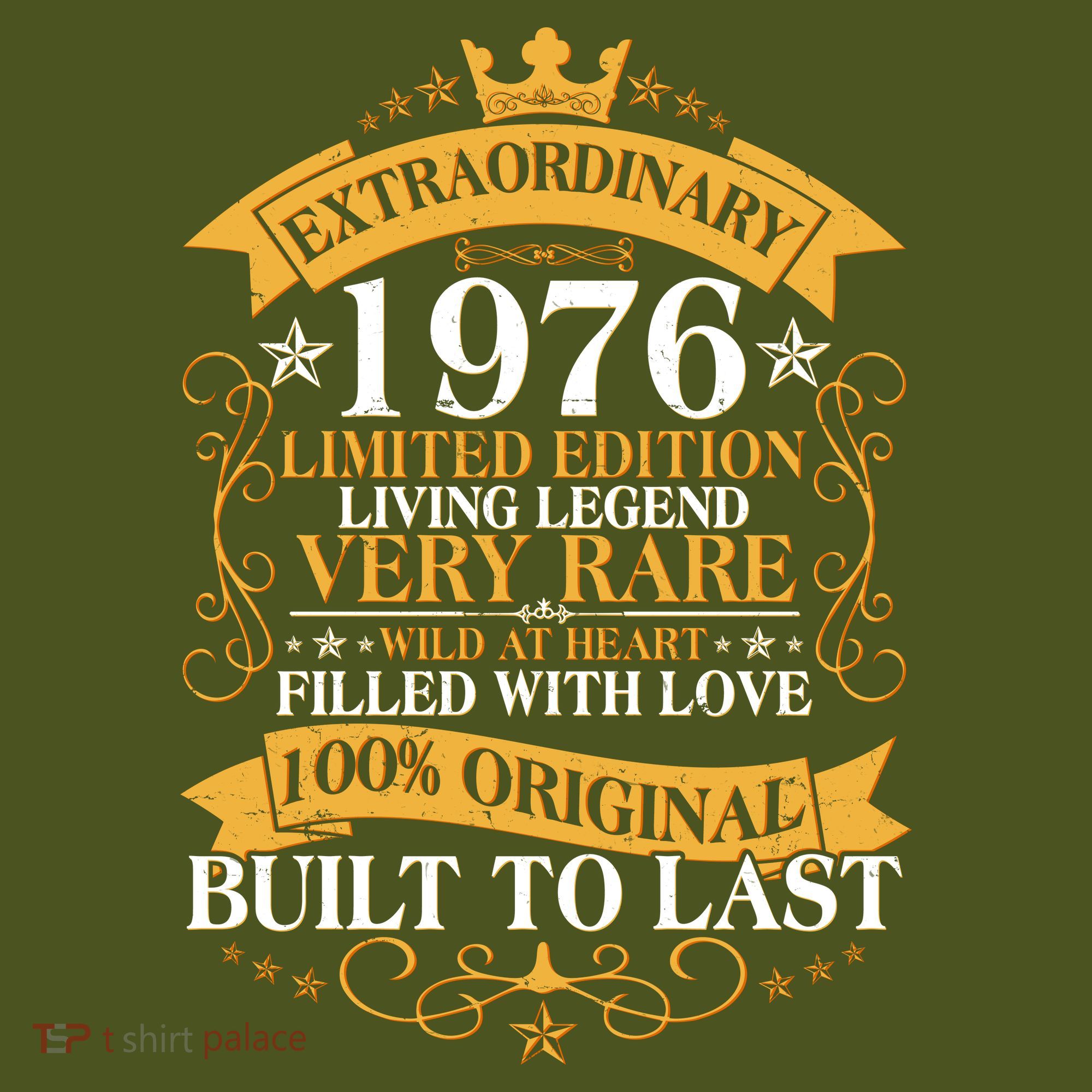 50th Birthday Extraordinary 1976 Limited Edition Living Legend Very Rare  T-Shirt